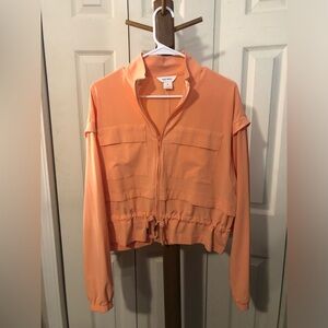 Chic Orange Utility Jacket